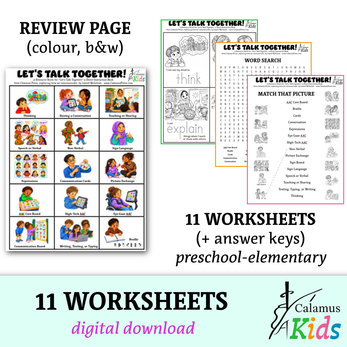 Complete Communication Bundle for Kids | Book + Activities